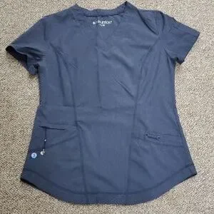 Scrubletics Tops Scrubletics Gray Scrub Top Nwot Poshmark